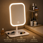 Clarity Reflections Prism™ LED Vanity Mirror – 3 Light Modes & 10X Magnification