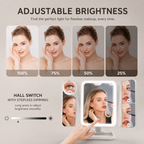 Clarity Reflections Prism™ Trifold Vanity Makeup LED Mirror