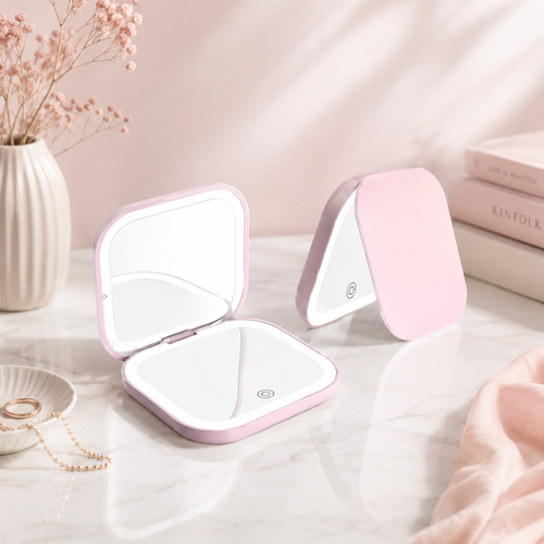 Clarity Reflections Prism™ Compact/Travel/Portable Pocket LED Mirror