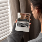 Clarity Reflections Prism™ Mini Laptop‑Style Portable Makeup Mirror