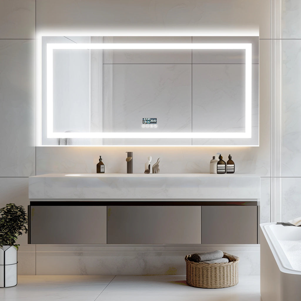 Clarity Reflections Prism™ ClarityBeam Digital LED Bathroom Mirror