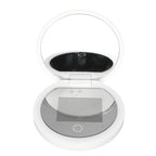 Clarity Reflections Prism™ UV Mirror Sunscreen Testing Camera with Light 2X Magnification Travel Makeup Mirror