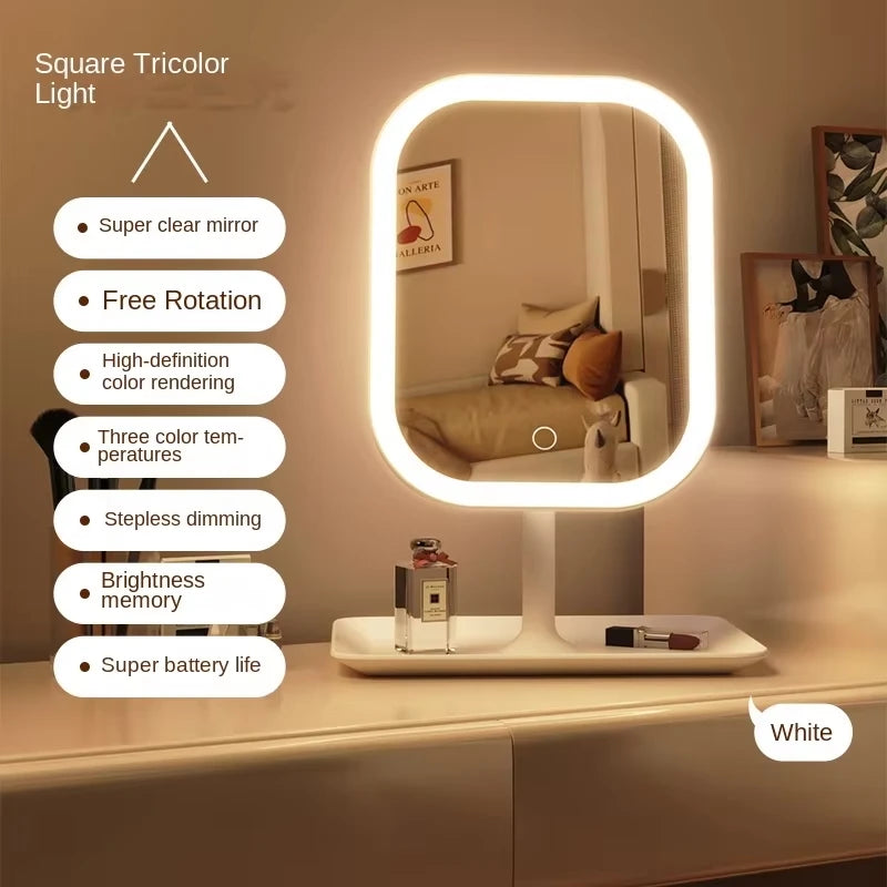 Clarity Reflections Prism™ LED Vanity Mirror – 3 Light Modes & 10X Magnification