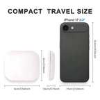Clarity Reflections Prism™ Pocket Mirror with Lights, Portable Folding Handheld Small Pocket LED Travel Makeup Mirror