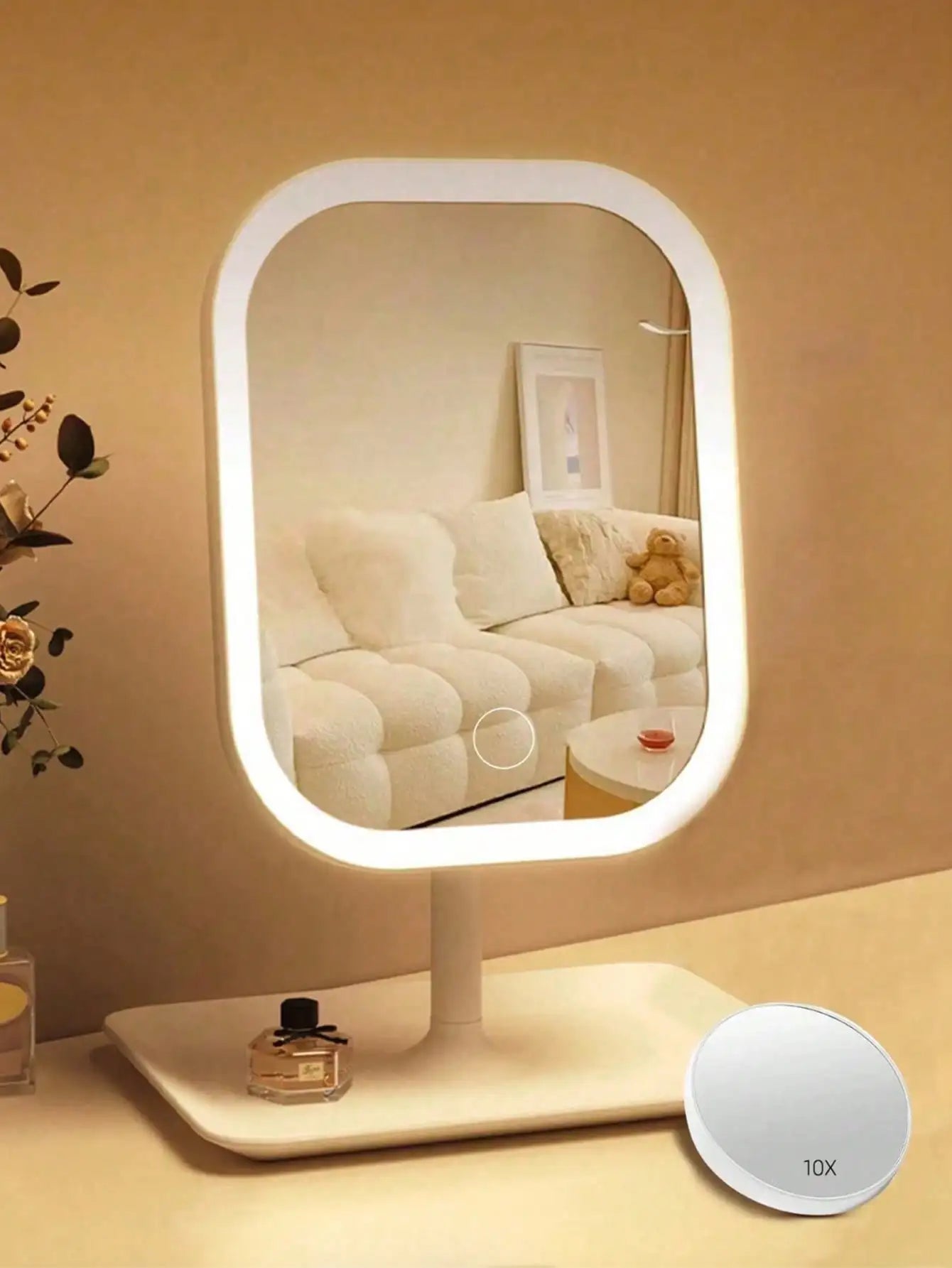 Clarity Reflections Prism™ LED Vanity Mirror – 3 Light Modes & 10X Magnification
