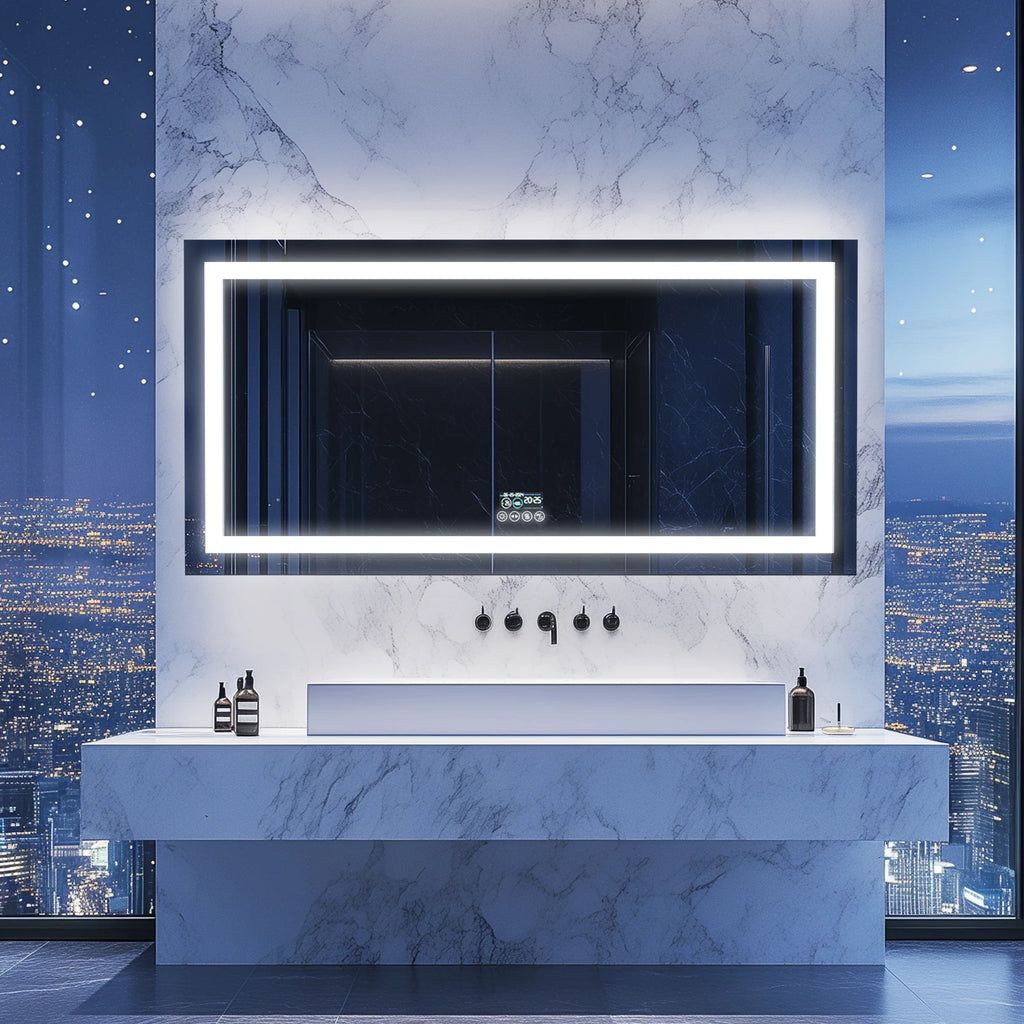 Clarity Reflections Prism™ ClarityBeam Digital LED Bathroom Mirror
