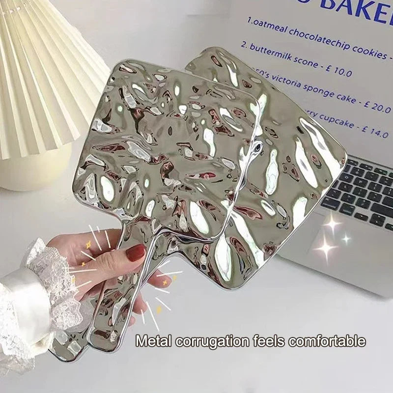 Clarity Reflections Prism™ ElectroLite Wavy Liquid Handle Makeup Mirror