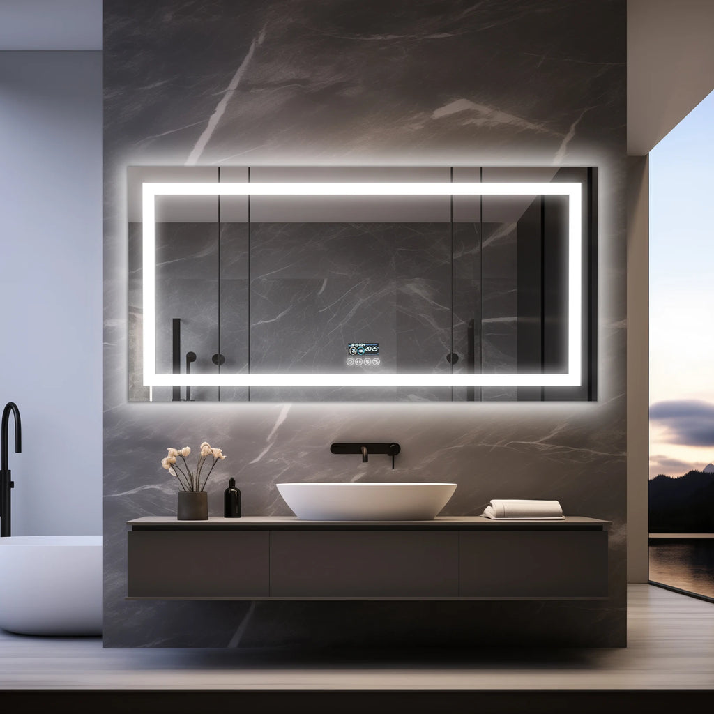 Clarity Reflections Prism™ ClarityBeam Digital LED Bathroom Mirror