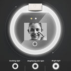 Clarity Reflections Prism™ UV Mirror Sunscreen Testing Camera with Light 2X Magnification Travel Makeup Mirror