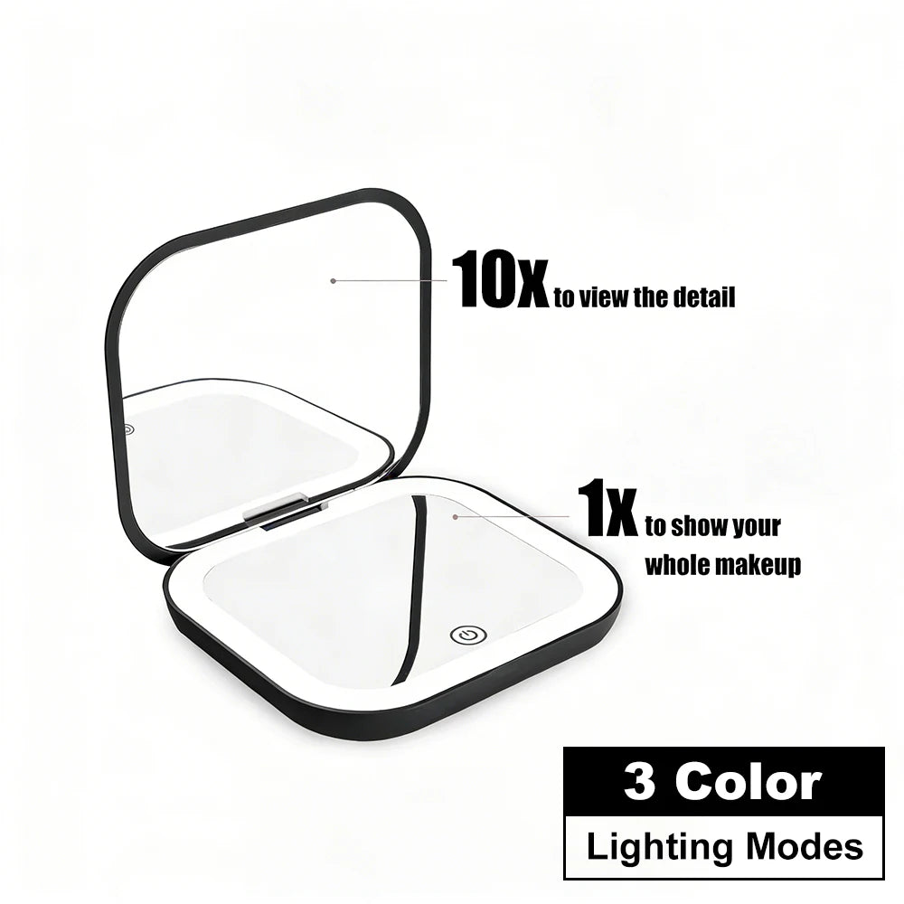 Clarity Reflections Prism™ Portable Pocket LED Mirror