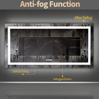 Clarity Reflections Prism™ ClarityBeam Digital LED Bathroom Mirror