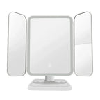 Clarity Reflections Prism™ Trifold Makeup Mirror With LED Lights, Complementary Makeup Mirror