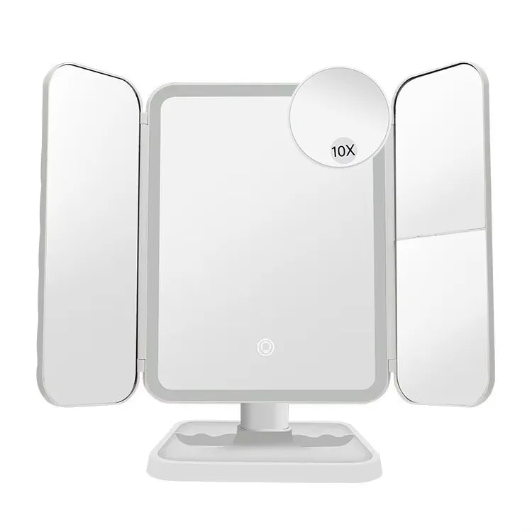 Clarity Reflections Prism™ Trifold Vanity Makeup LED Mirror