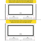 Clarity Reflections Prism™ ClarityBeam Digital LED Bathroom Mirror