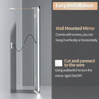 Clarity Reflections Prism™ ClarityBeam Digital LED Bathroom Mirror