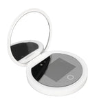 Clarity Reflections Prism™ UV Mirror Sunscreen Testing Camera with Light 2X Magnification Travel Makeup Mirror