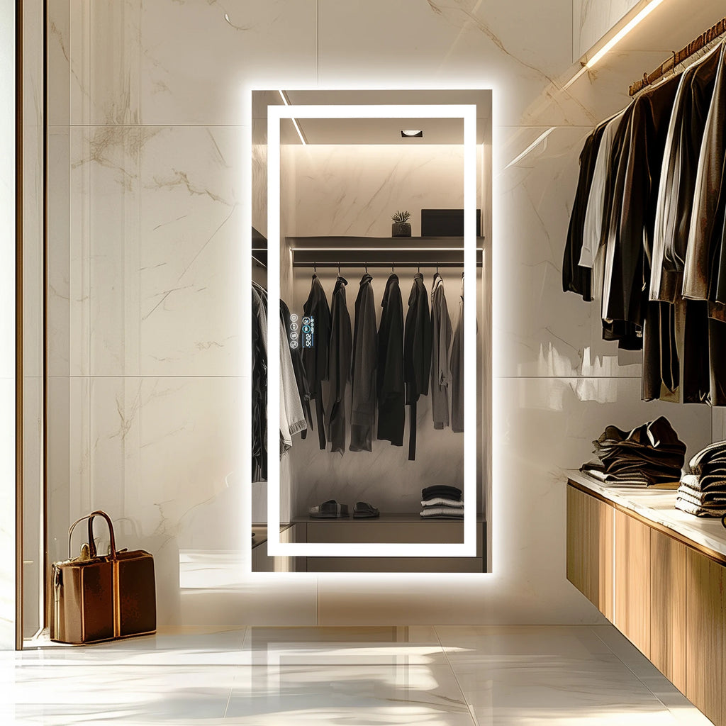 Clarity Reflections Prism™ ClarityBeam Digital LED Bathroom Mirror