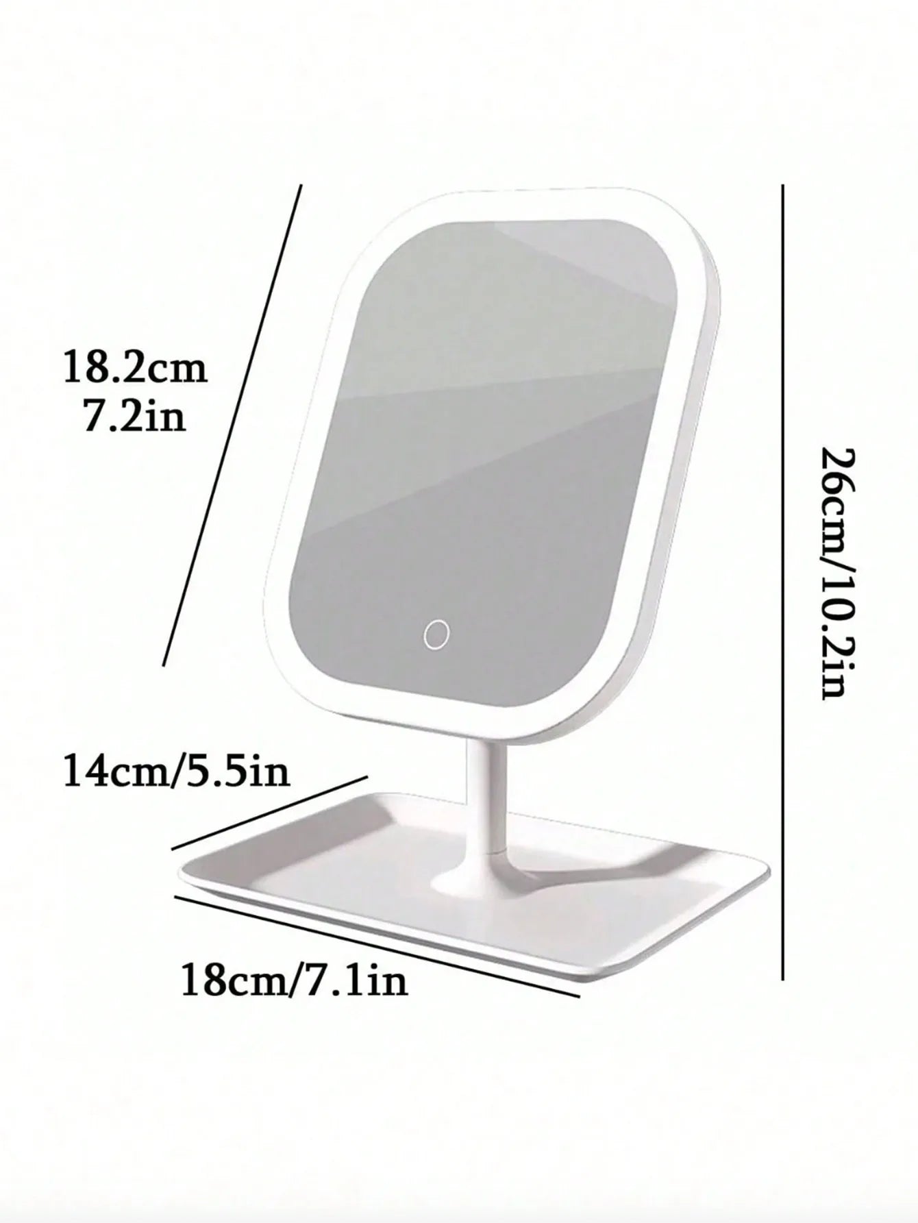 Clarity Reflections Prism™ LED Vanity Mirror – 3 Light Modes & 10X Magnification